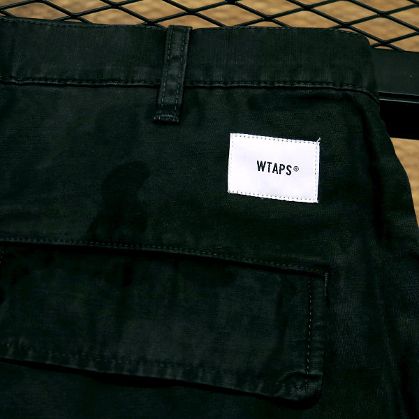 WTAPS ダブルタップス 20SS JUNGLE STOCK 02/TROUSERS.COTTON.SATIN.CAMO 201WVDT-PTM04 ジャングル ストック トラウザーズ ブラック カーゴパンツ