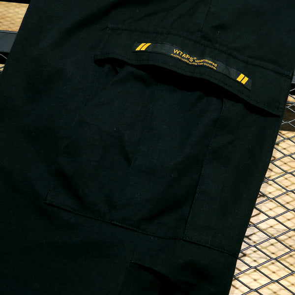 WTAPS ダブルタップス 21SS JUNGLE STOCK/TROUSERS/COTTON.RIPSTOP 211WVDT-PTM02 ジャングル ストック トラウザーズ ブラック カーゴパンツ