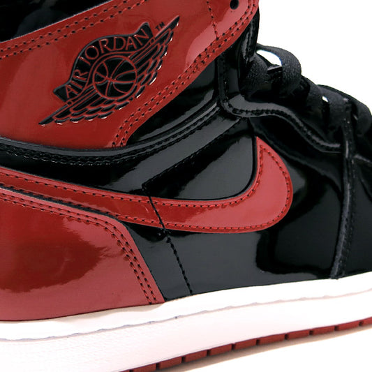 NIKE ナイキ AIR JORDAN 1 RETRO HIGH OG (PATENT BRED) 555088 063 エア ジョーダン 1 レトロ ハイ オリジナル パテント バーシティーレッド スニーカー