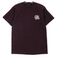 THE GOOD COMPANY ザグッドカンパニー アドレスプリントTシャツ クルーネックTシャツ ショートスリーブ 半袖 バーガンディ