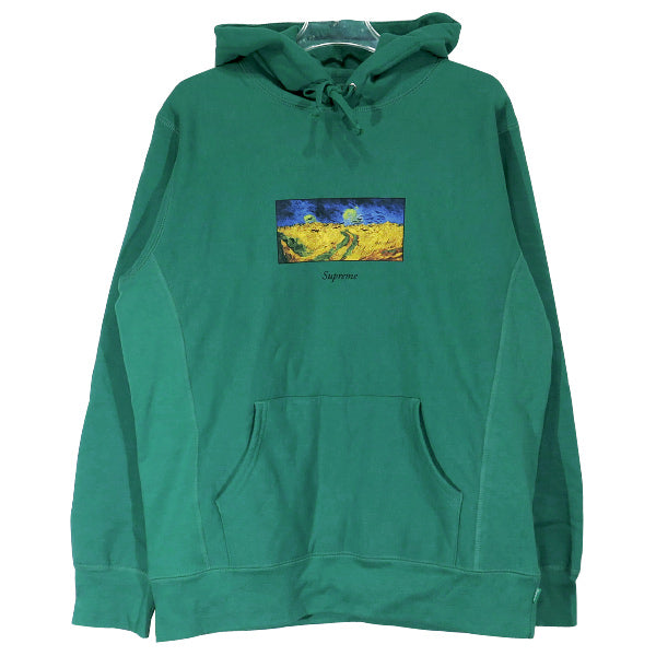 SUPREME シュプリーム フーディー 17SS FIELD HOODED SWEATSHIRT フィールド フーデッド スウェットシャツ トップス パーカー グリーン