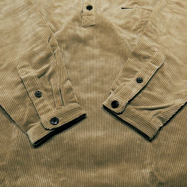 DESCENDANT ディセンダント 21AW TETTY CORDUROY LS SHIRT 212BRDS-SHM06 テティ コーデュロイ ロングスリーブ シャツ ベージュ 長袖