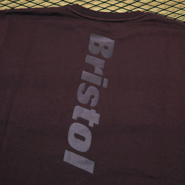 F.C.Real Bristol エフシーレアルブリストル 22AW VERTICAL LOGO EMBLEM POCKET TEE バーティカル ロゴ エンブレム ポケット Tシャツ F.C.R.B. ボルドー