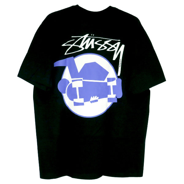 STUSSY ステューシー SKATEMAN TEE スケートマン Tシャツ ブラック ショートスリーブ クルーネック 半袖