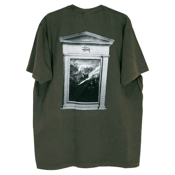 STUSSY ステューシーSURF TOMB PIGMENT DYED TEE サーフ トゥーム ピグメント ダイ Tシャツ コーヒー ショートスリーブ クルーネック 半袖