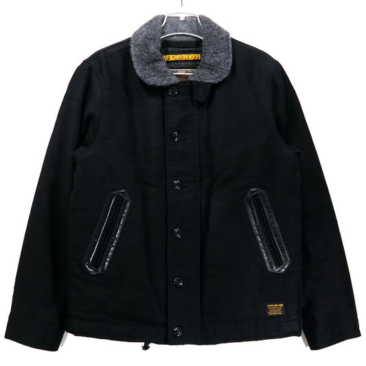 NEIGHBORHOOD 18AW N-1D/C-JKT 182NYNH-JKM01 ネイバーフッド N-1 デッキ ジャケット ブラック ミリタリー アウター