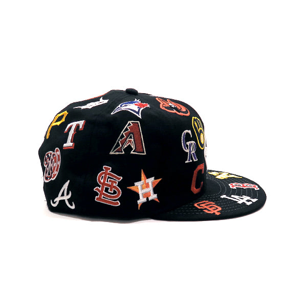 F.C.Real Bristol 21AW NEW ERA MLB TOUR ALL TEAM 9FIFTY CAP エフシーレアルブリストル ニューエラ ツアー オール チーム キャップ ブラック F.C.R.B.