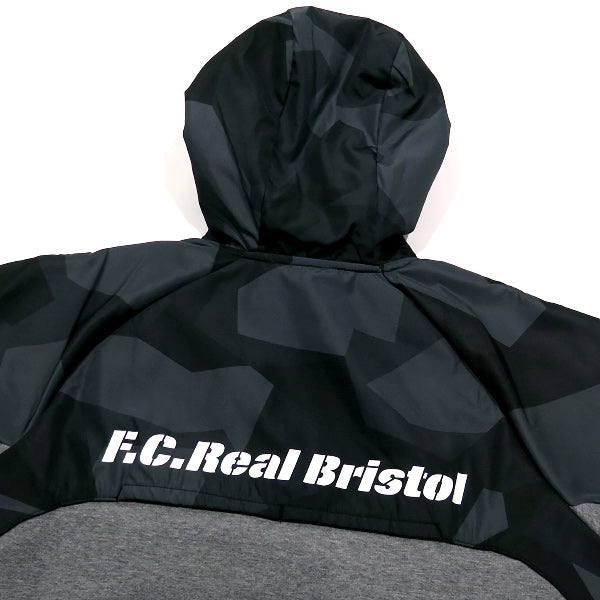 F.C.Real Bristol 20AW VENTILATION HOODIE FCRB-202029 エフシーレアルブリストル ベンチレーション フーディー グレー ダーク カモ F.C.R.B. パーカー