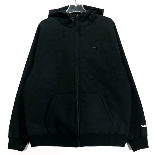 SUPREME シュプリーム 21AW WINDSTOPPER ZIP UP HOODED SWEATSHIRT ウィンドストパー ジップアップ フーデッド スウェットシャツ ブラック フーディー