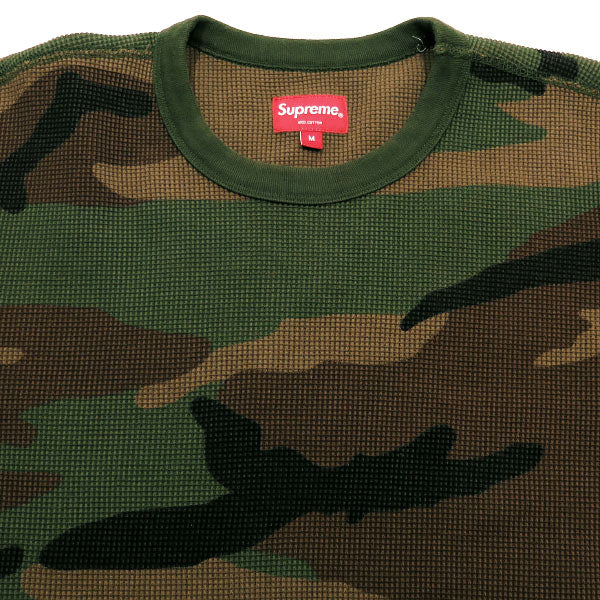 SUPREME シュプリーム 17AW SLEEVE LOGO WAFFLE THERMAL スリーブ ロゴ