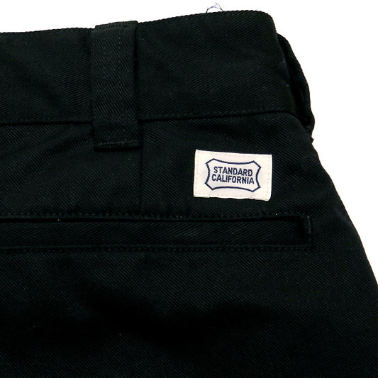 スタンダードカリフォルニア STANDARD CALIFORNIA ボトムス T/C WORK PANTS STRAIGHT ツイル コットン ワークパンツ ストレート ブラック 黒