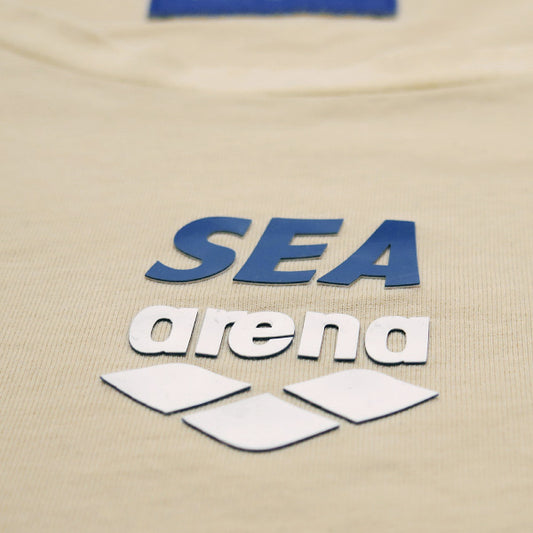 ウィンダンシ― Tシャツ WIND AND SEA x arena アリーナ ARENA AND SEA T-SHIRT WDSARNA-03 ベージュ