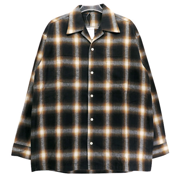 DENHAM デンハム SHAGGY CHECK SHIRT 01-21-09-40-887 シャギー チェック シャツ ロングスリーブ 長袖 ブラウン