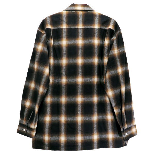 DENHAM デンハム SHAGGY CHECK SHIRT 01-21-09-40-887 シャギー チェック シャツ ロングスリーブ 長袖 ブラウン