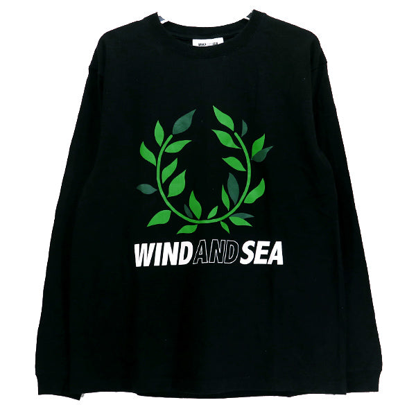 ウィンダンシ― WIND AND SEA x TRANSPORT トランスポート L/S T-SHIRT WDS-TRSP-01 ロングスリーブ Tシャツ ブラック ロンT 黒