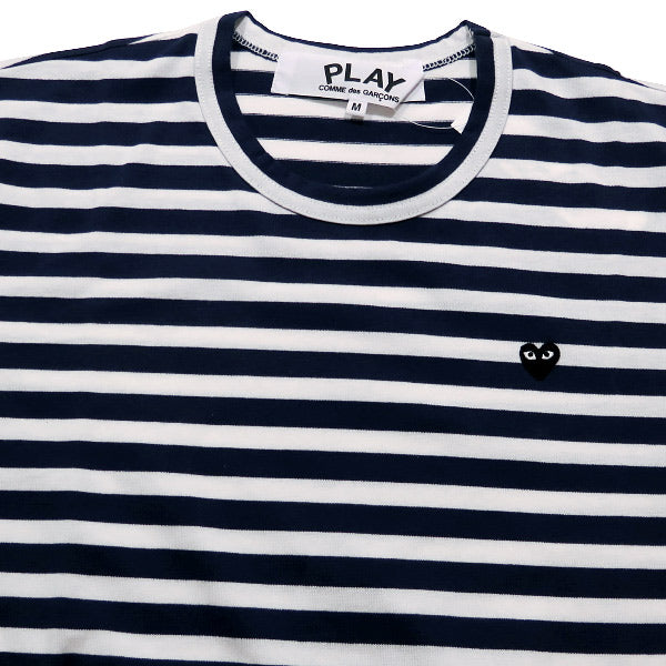 PLAY COMME des GARCONS プレイ コムデギャルソン LITTLE BLACK HEART STRIPED L/S T-SHIRT AZ-T210 AD2016 ストライプド Tシャツ ボーダーロンT