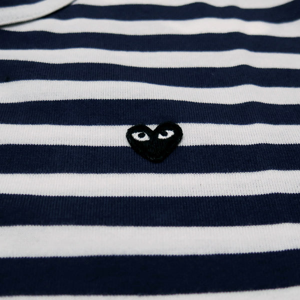 PLAY COMME des GARCONS プレイ コムデギャルソン LITTLE BLACK HEART STRIPED L/S T-SHIRT AZ-T210 AD2016 ストライプド Tシャツ ボーダーロンT