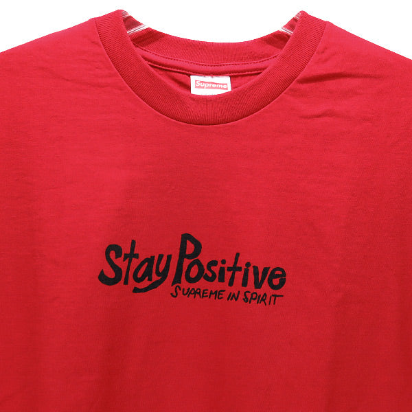 SUPREME Tシャツ シュプリーム 20AW STAY POSITIVE TEE ステイポジティブ レッド 赤