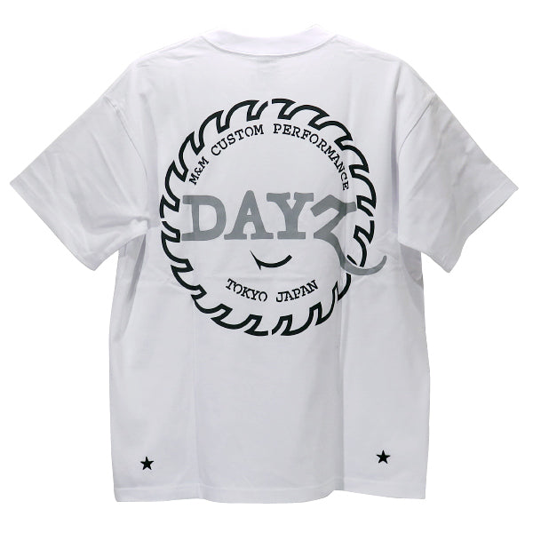 M&M Tシャツ エムアンドエム x DAYZ デイズ TIPPED SAW SS TEE ショートスリーブ 半袖 ホワイト 白