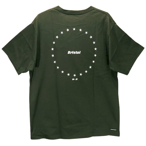 エフシーレアルブリストル Tシャツ F.C.Real Bristol 20AW 44CIRCLE STARS TEE FCRB-202073 サークル スター カーキ