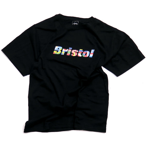 エフシーレアルブリストル Tシャツ F.C.Real Bristol 20SS FLAG LOGO TEE FCRB-200033 フラッグ ロゴ ブラック F.C.R.B.