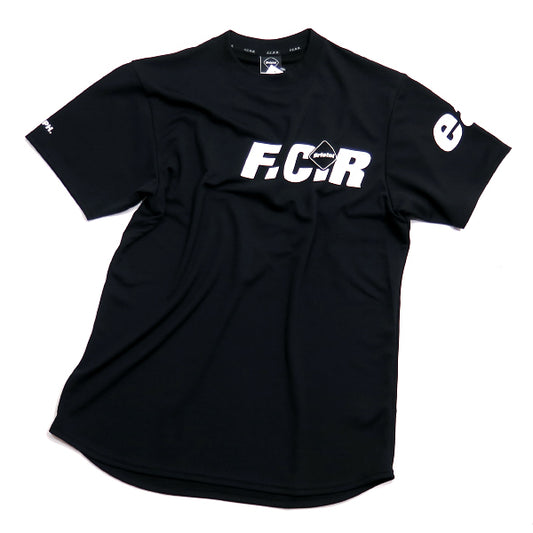 エフシーレアルブリストル F.C.Real Bristol Tシャツ 19AW STRADDLE LOGO S/S TOUR TEE FCRB-192036 ブラック F.C.R.B. ゲームシャツ