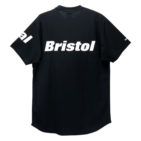 エフシーレアルブリストル F.C.Real Bristol Tシャツ 19AW STRADDLE LOGO S/S TOUR TEE FCRB-192036 ブラック F.C.R.B. ゲームシャツ