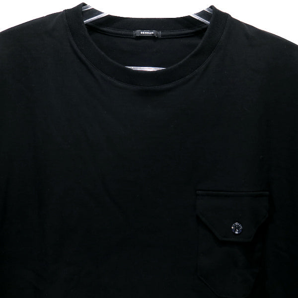 DENHAM Tシャツ デンハム PRM SS TEE 27211-2-51010 ポケT ポケットTシャツ ショートスリーブ 半袖 ブラック 黒