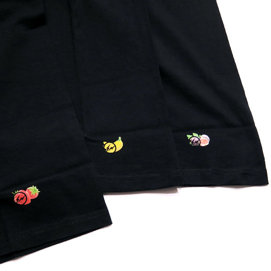 THE CONVENI Tシャツ x Fragment Design フラグメント デザイン ザ コンビニ FRUIT OF THE LOOM 3P TEE PPM-20030-C ショートスリーブ 3枚セット 黒