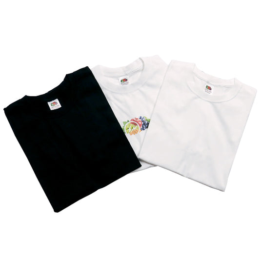 THE CONVENI Tシャツ x Fragment Design フラグメント デザイン ザ コンビニ FRUIT OF THE LOOM 3P TEE PPM-19000C ショートスリーブ 3枚セット 白 黒