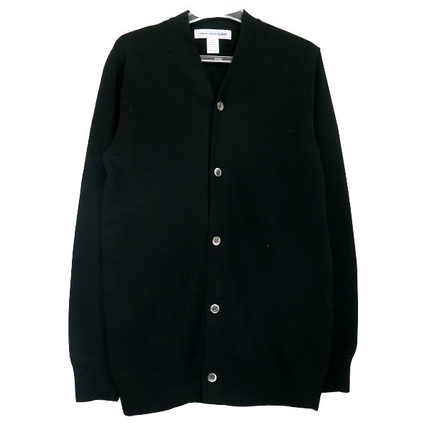 COMME des GARCONS SHIRT コムデギャルソン シャツ V NECK CARDIGAN ブイネック カーディガン ブラック トップス ニット セーター