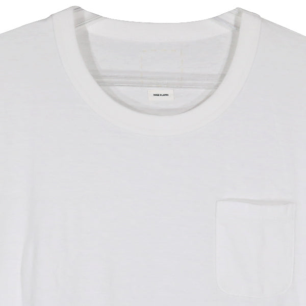 visvim ビズビム Tシャツ 20SS JUMBO TEE S/S (NUMBERING) 0120105010022 ヴィズヴィム ジャンボ ポケT ポケット ホワイト 白