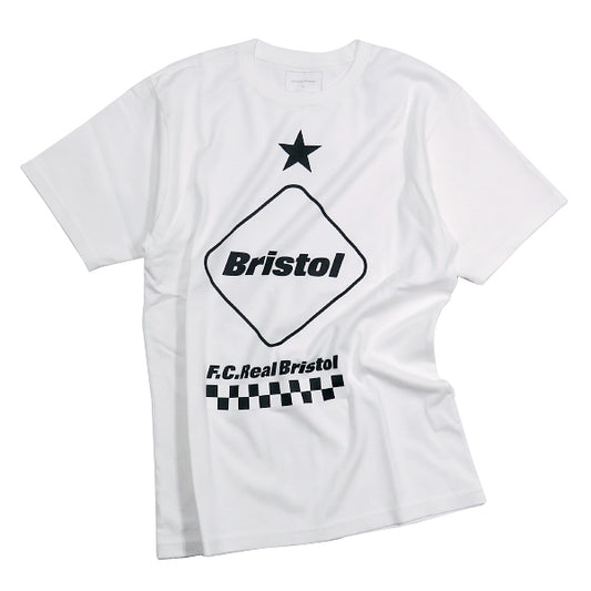F.C.Real Bristol エフシーレアルブリストル 19SS EMBLEM TEE FCRB-190068 エンブレム Tシャツ ホワイト F.C.R.B.
