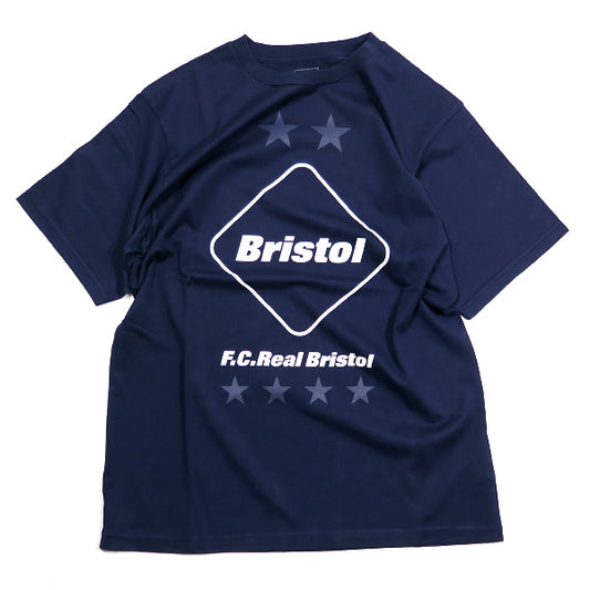 F.C.Real Bristol エフシーレアルブリストル 19AW EMBLEM TEE FCRB-192065 エンブレム Tシャツ ネイビー F.C.R.B.