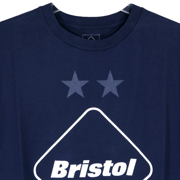F.C.Real Bristol エフシーレアルブリストル 19AW EMBLEM TEE FCRB-192065 エンブレム Tシャツ ネイビー F.C.R.B.