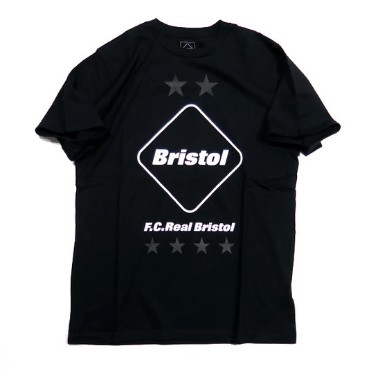 F.C.Real Bristol エフシーレアルブリストル 19AW EMBLEM TEE FCRB-192065 エンブレム Tシャツ ブラック F.C.R.B.