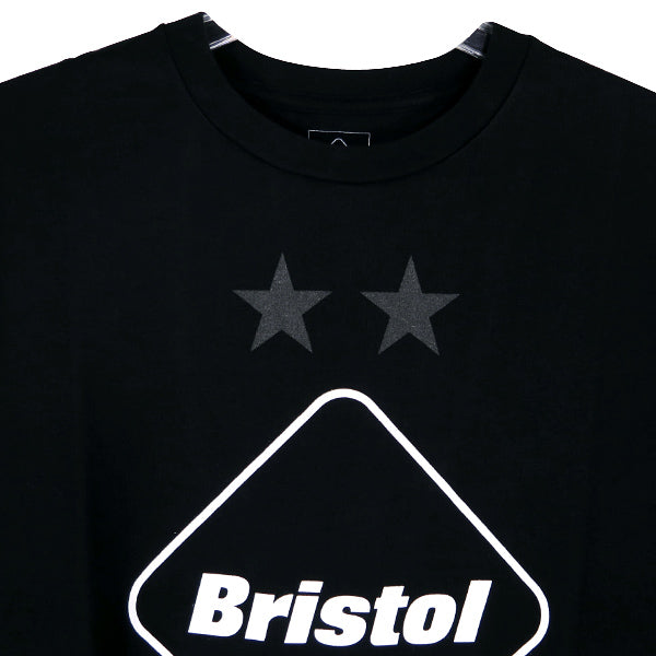 F.C.Real Bristol エフシーレアルブリストル 19AW EMBLEM TEE FCRB-192065 エンブレム Tシャツ ブラック F.C.R.B.