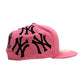 SUPREME シュプリーム x NEW YORK YANKEES ニューヨーク ヤンキース 21AW BOX LOGO NEW ERA CAP ボックスロゴ ニューエラ キャップ CAP 帽子 ピンク