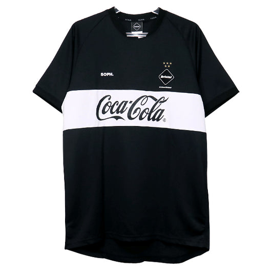 エフシーレアルブリストル Tシャツ F.C.Real Bristol × Coca-Cola コカ コーラ 20SS COCA-COLA GAME SHIRT FCRB-200003 ゲームシャツ 黒 F.C.R.B.