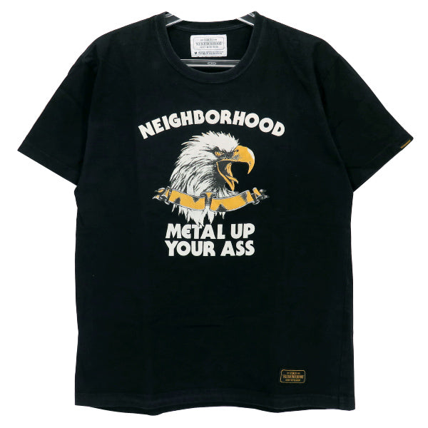 NEIGHBORHOOD ネイバーフッド 17SS METAL UP/C-TEE.SS 171PCNH-ST05 メタル アップ イーグル Tシャツ ブラック ショートスリーブ 半袖