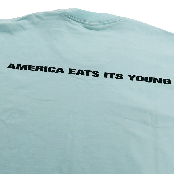 SUPREME シュプリーム 21AW AMERICA EATS ITS YOURS TEE アメリカ イーツ イッツ ユアーズ Tシャツ ターコイズ ショートスリーブ 半袖