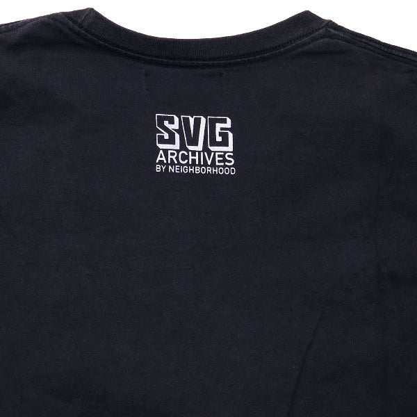 NEIGHBORHOOD ネイバーフッド SVG ARCHIES パネル Tシャツ エスブイジー アーカイブス ブラック 黒